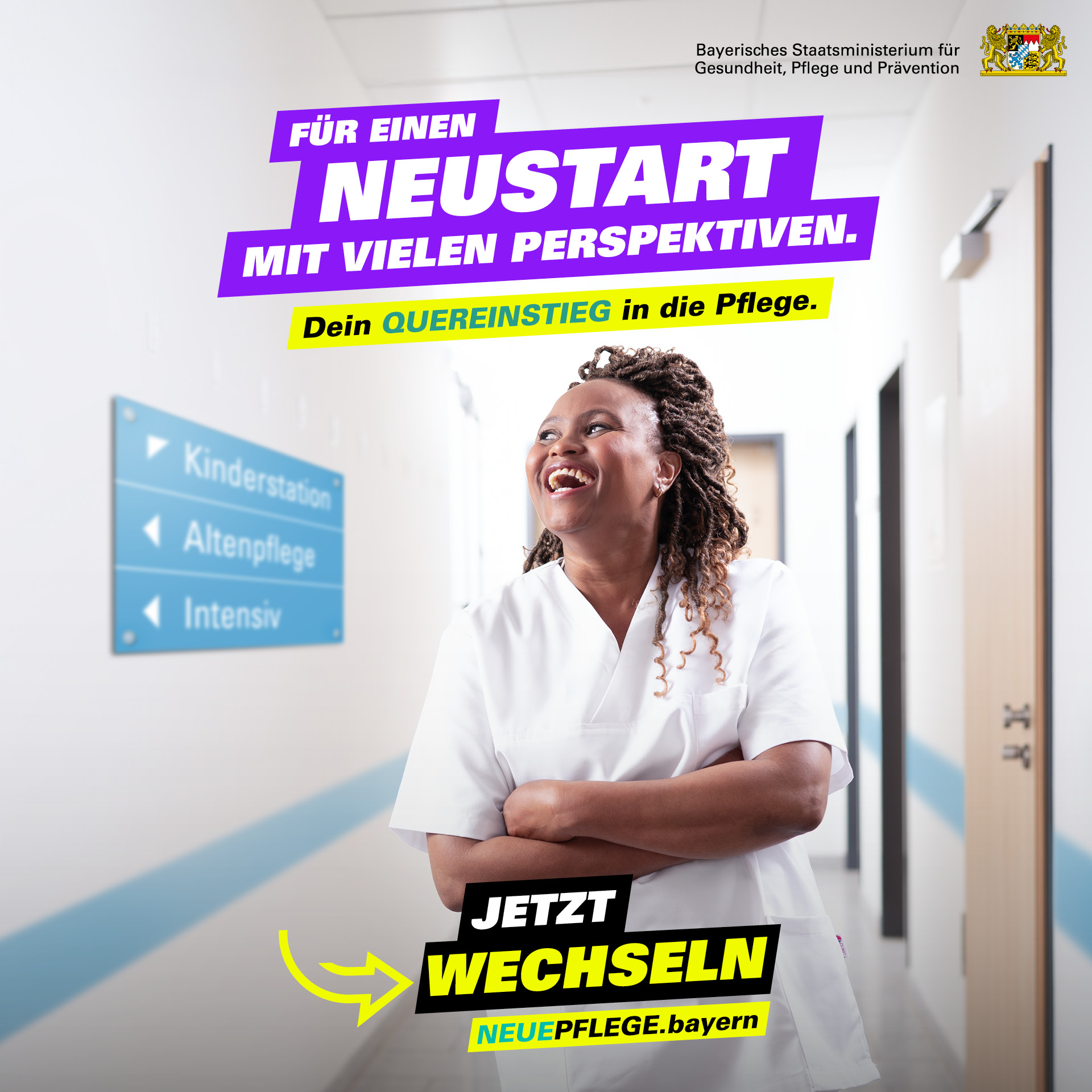 Kampagne Pflege Bayern